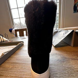 AQUATALIA NELLE Suede  Shearling Boots-SIZE 7 (NWT/BOX)